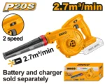 Suflanta frunze compatibila cu acumulator 20V Li-Ion  INGCO CABLI20018
