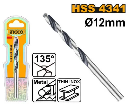 DBT1201204.jpg Burghiu 12mm Metal/INOX INGCO DBT1201204 — изображение 1