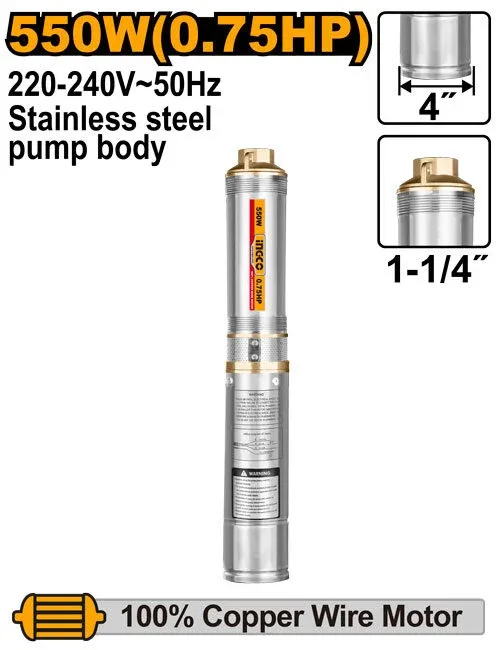 Pompa submersibila 550W(0.75HP) 64m INGCO DWP5501