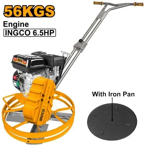 Elicopter finisare beton pe benzina  56kg 4.8kW(6.5HP) INGCO GPT241-2