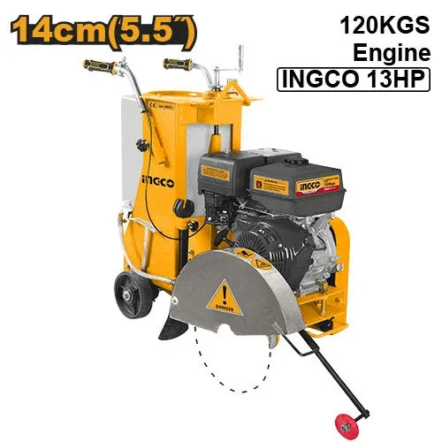Mașină de taiat beton pe benzină 13HP 120kg INGCO GSF16-2