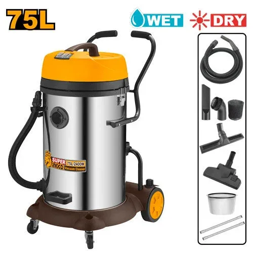 Универсальный пылесос INGCO 75L VC24751