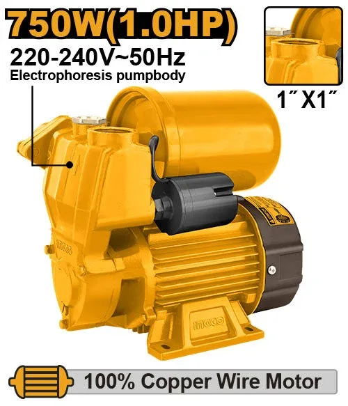 Pompa de apa de suprafata 750W INGCO VPA7508