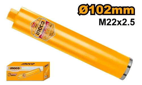 Carota diamantată pentru masină de găurit 102mm INGCO DCB581028
