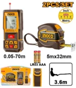 Set instrumente de măsurare 2buc INGCO HLDD241201