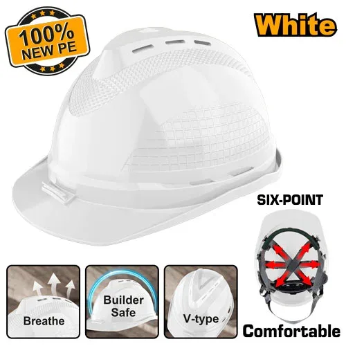 Cască de protecție alba INGCO HSH802