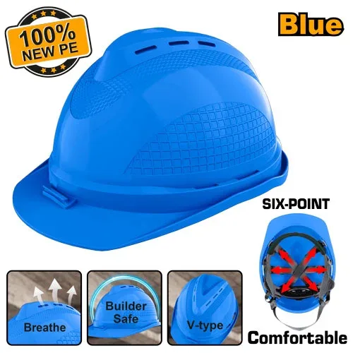 Cască de protecție albastră INGCO HSH803