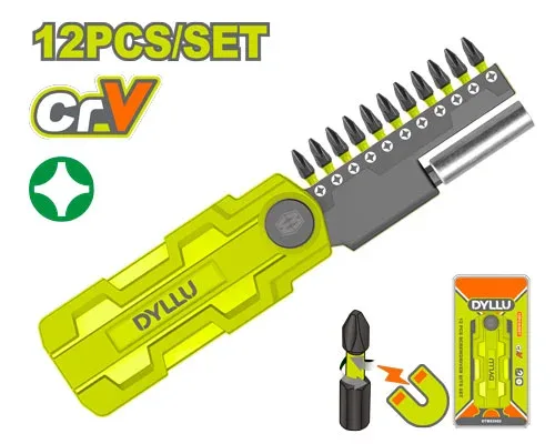 Set de biți 25mm PH2 12buc. DYLLU DTBS2602