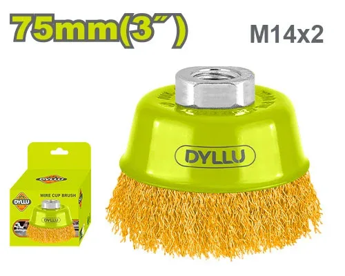 Perie cupa slefuit сu sarma 75mm DYLLU DTCE1401