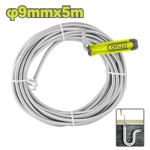 Cablu desfundare tevi 9mm 5m DYLLU DTDD2305