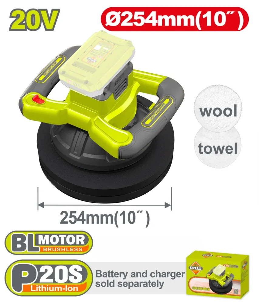 Mașină de șlefuit compatibilă cu acumulator 254mm DYLLU DTHL35254