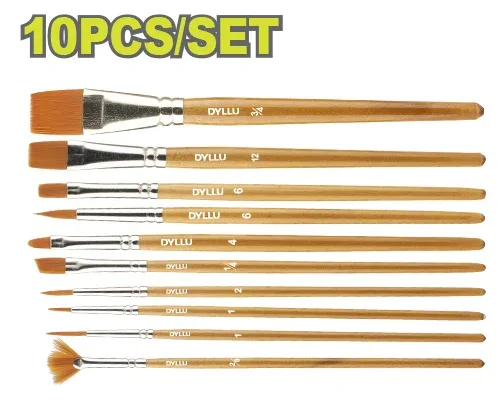 Set pensule artistice 10buc. DYLLU DTXA1K10