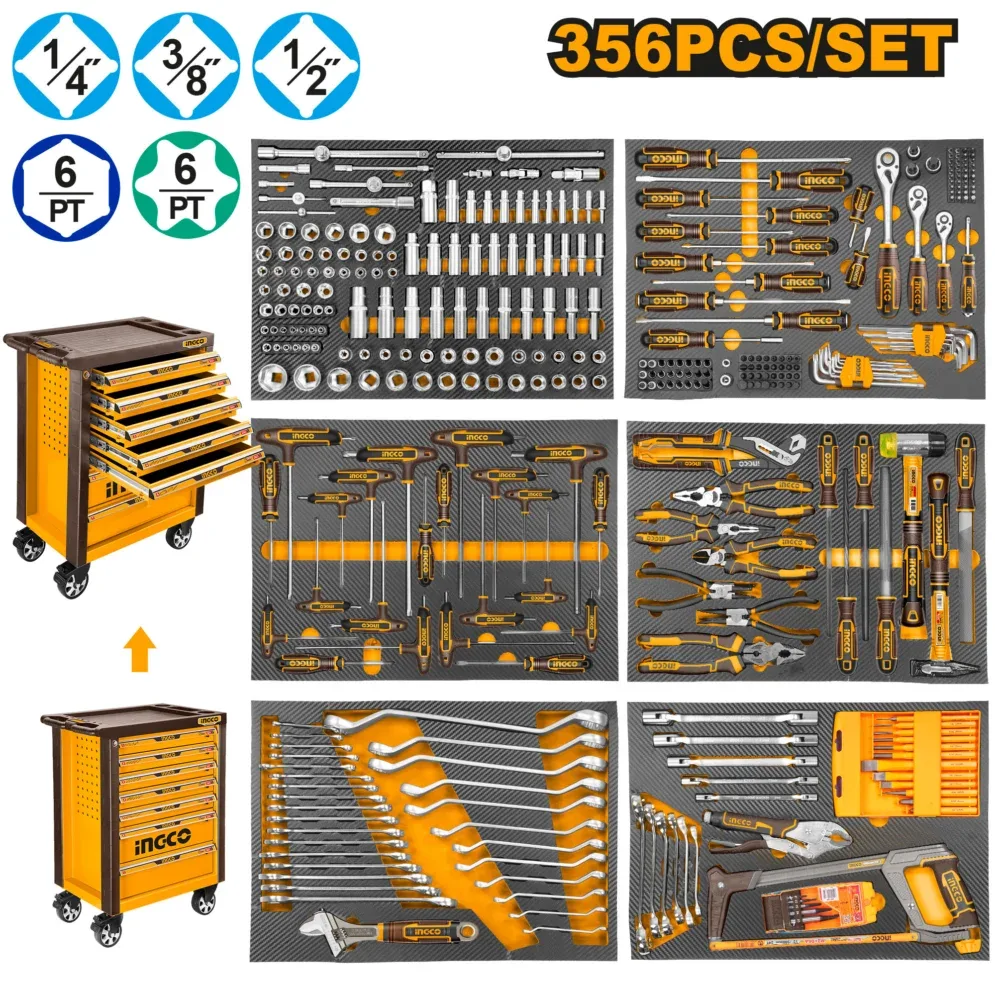 HTCS273561 Set instrumente 356 buc. INGCO HTCS273561 — изображение 1