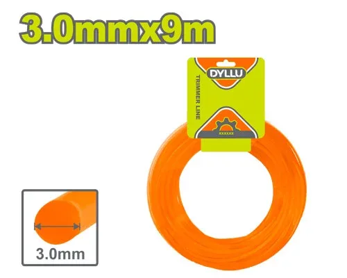 Fir nailon pentru trimmer 3.0mmx9m DYLLU DTNG1143