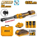 Cheie cu clichet exstinsa cu acumulator 20V/2*2.0Ah INGCO CDRLI2065292