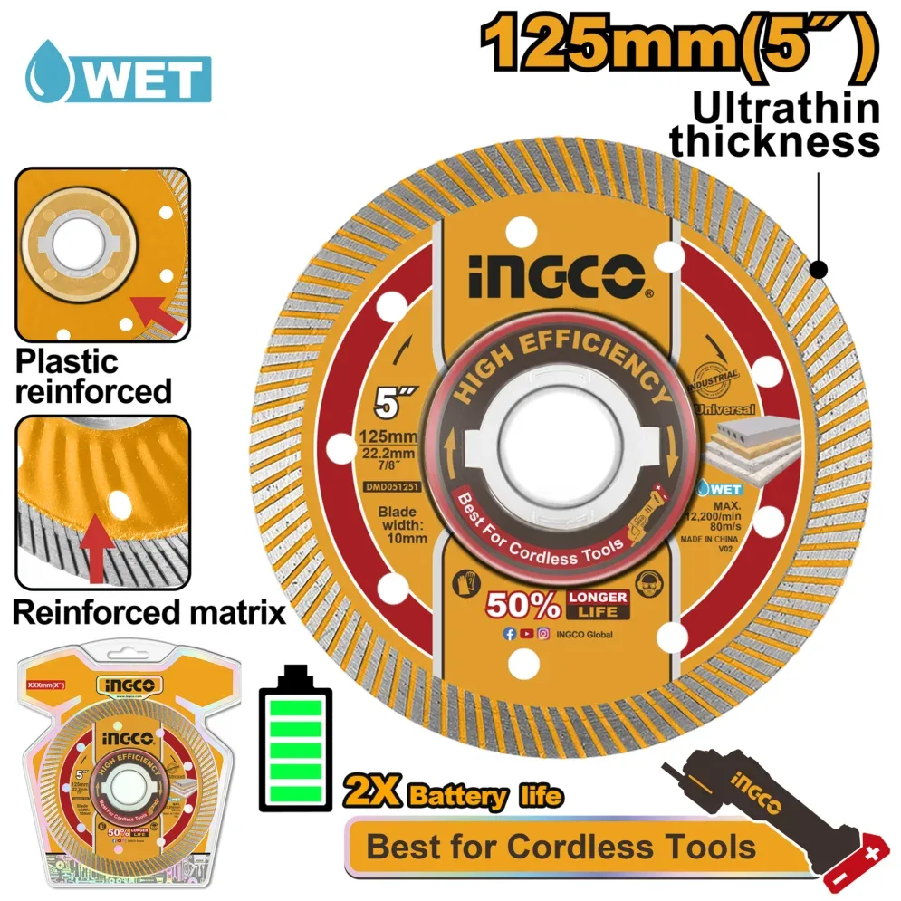 Disc diamant 125mm INGCO DMD051251