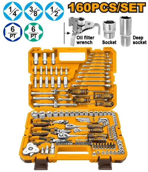 HKTHP51608 Set universal de scule 160buc INGCO HKTHP51608 — изображение 1