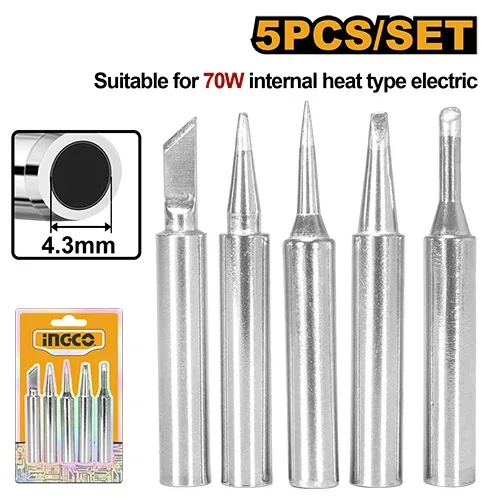 Set 5 vârfuri pentru pistol de lipit 70W INGCO SI065431
