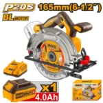Ferestrău circular cu acumulator BLmotor CSLI16521 165mm 20V/1*4Ah INGCO
