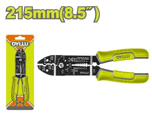 Clește multifuncțional pentru dezizolat și tăiat cabluri 215mm  DYLLU DTPL5685